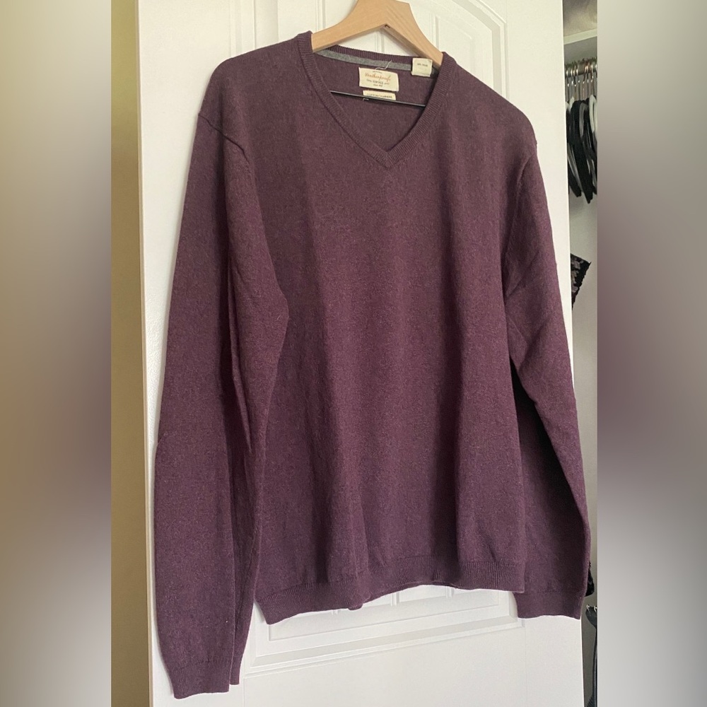 Weatherproof Vintage Cashmere V-Neck Sweater Size L
Purple